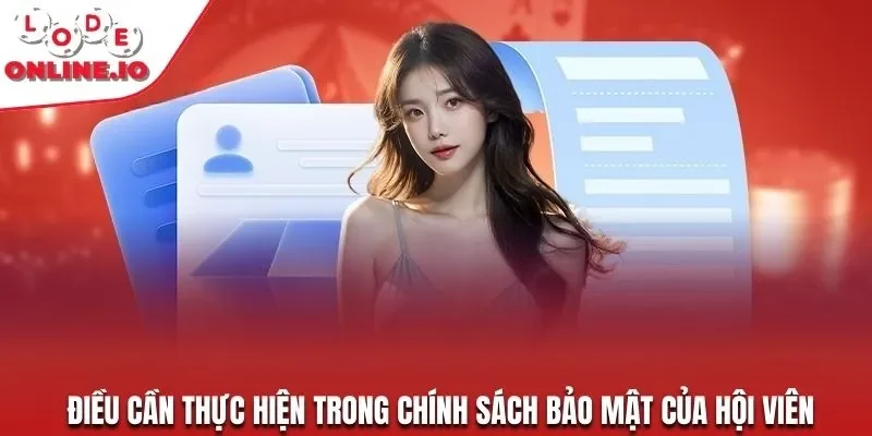 Điều cần thực hiện trong chính sách bảo mật của hội viên